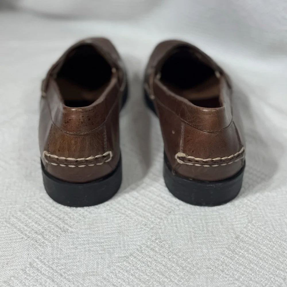 Eastland Men's Classic Brown New Leather Loafers Size 10D Casual Dress‎ Shoes